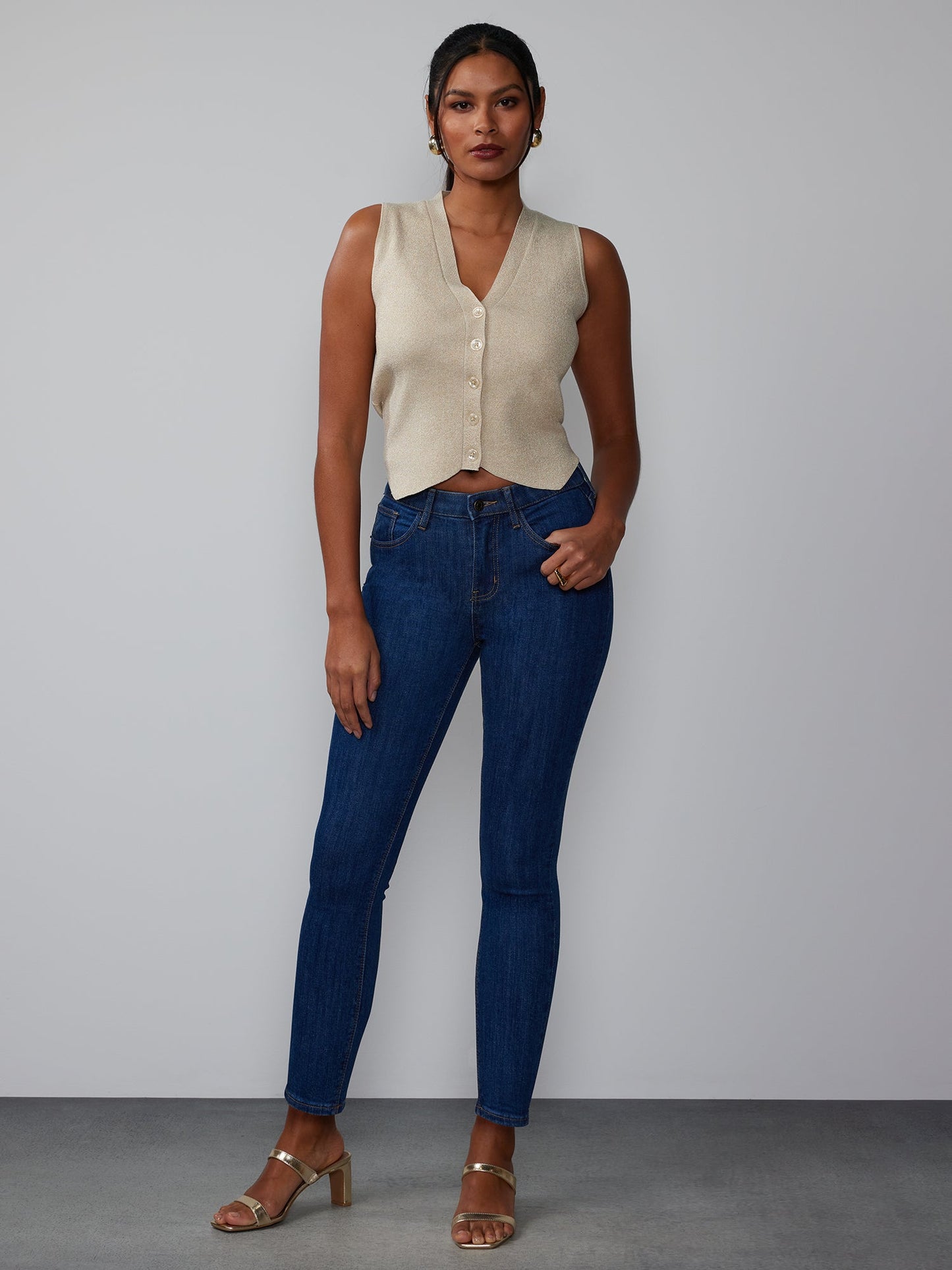 Essential High Rise Ankle Skinny Jeans