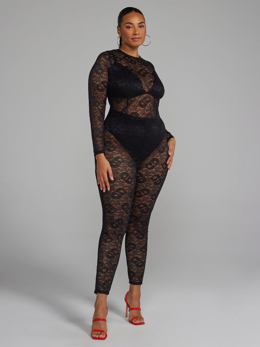 Plus Lace Jumpsuit