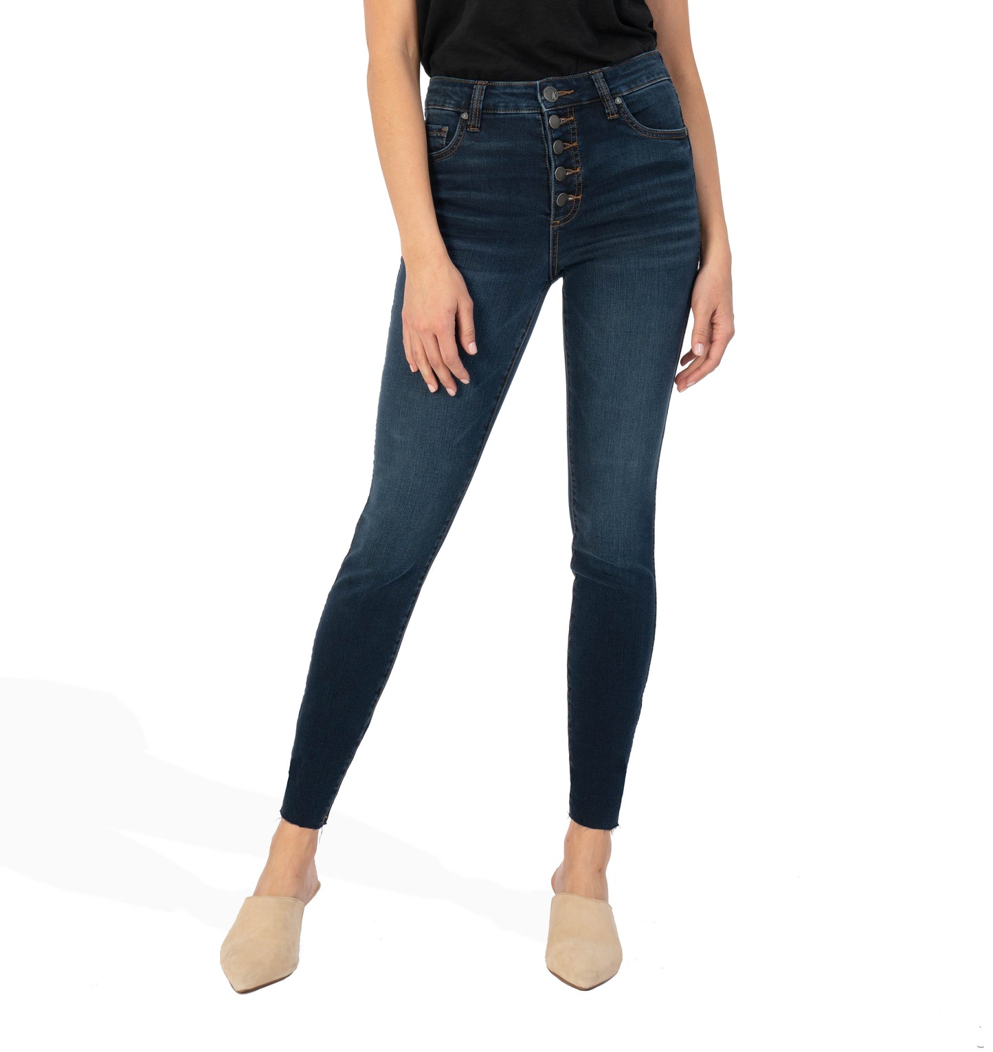 Connie High Rise Fab Ab Ankle Skinny Jeans